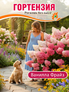 Гортензия Ванилла Фрайз (метельчатая) Гортензия Ванилла Фрайз (метельчатая)